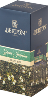Чай Berton Green Jasmine Зеленый Жасминовый для чайника 10 шт
