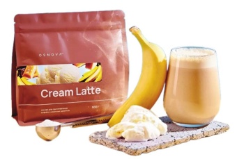 Смесь вкусоароматическая Cream Latte Банановое мороженое с соленой карамелью 500 г
