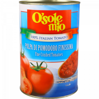 Томаты резаные O'sole mio Polpa 6х6 соус для пиццы 4,05 кг