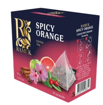 Чай Ramuk Spicy Orange Пряный апельсин 1,8 г*20 п