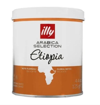 Кофе ILLY espresso Selection Ethiopia молотый 100% арабика 125 г ж/б