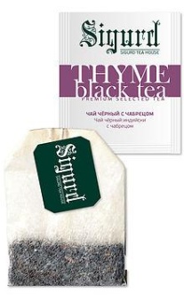 Чай Sigurd Thyme Black tea черный с чабрецом 150 шт