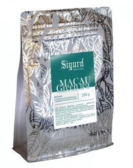 Чай Sigurd листовой зелёный Макао 200 г квадропак