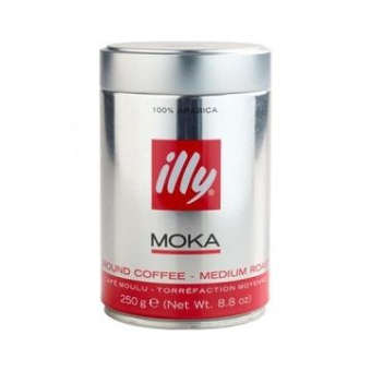 Кофе illy Moka средней обжарки 100% арабика молотый ж/б 250 г