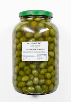 Оливки зеленые Пикуда с розмарином и орегано слабой соли  с косточкой 3980/2500 г