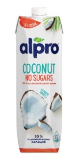 Напиток Alpro кокосовый без сахара обогащенный кальцием и витаминами 1 л